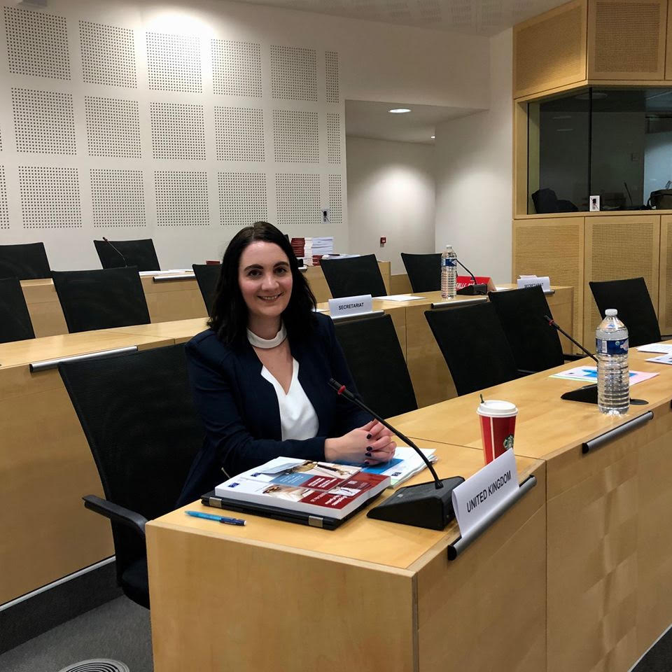 Jenn Galandy as a UK Delegate for the Council of Europe Efficent Justice committee (CEPEJ) 2018